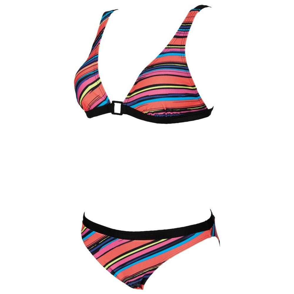Costume Donna Stripes Ring Bra Nero Fantasia 46 - Foto 2