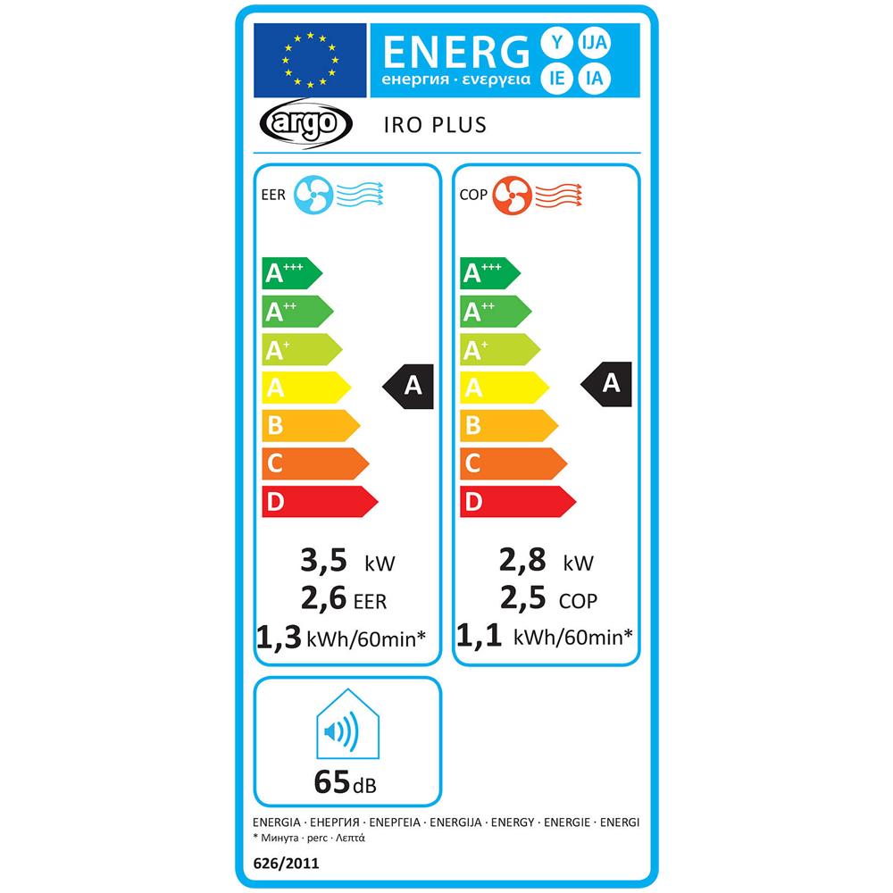 Iro Plus Condizionatore Portatile con Pompa di Calore 13000 Btu / h Classe A / A - Foto 2