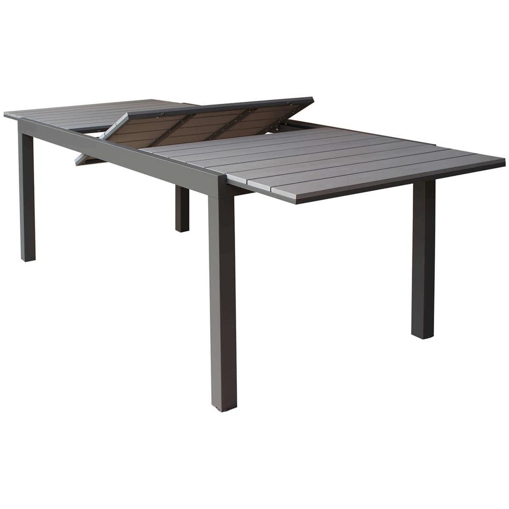 Triumphus - Set Tavolo In Alluminio E Polywood Cm 180/240 X 100 X 73 H Con 6 Poltrone Xanthus - Foto 2