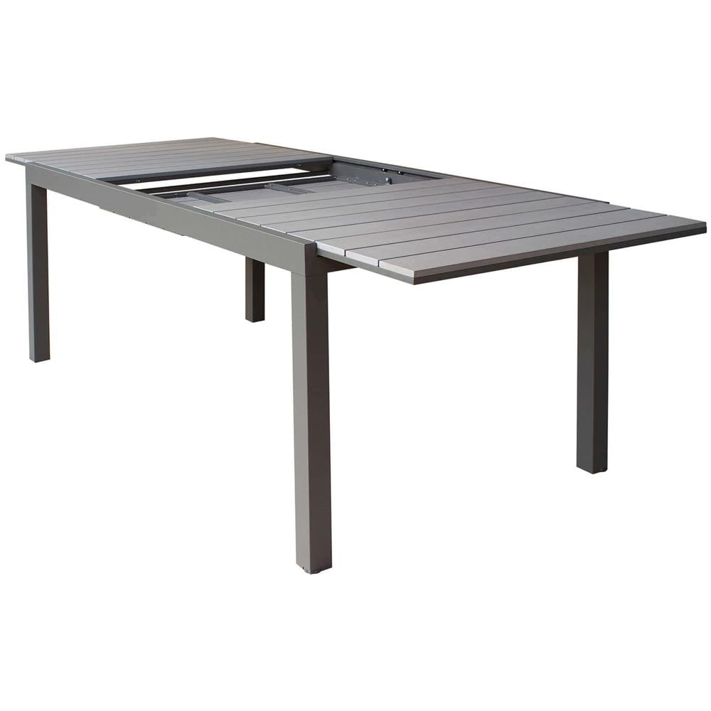 Triumphus - Set Tavolo In Alluminio E Polywood Cm 180/240 X 100 X 73 H Con 6 Poltrone Xanthus - Foto 3