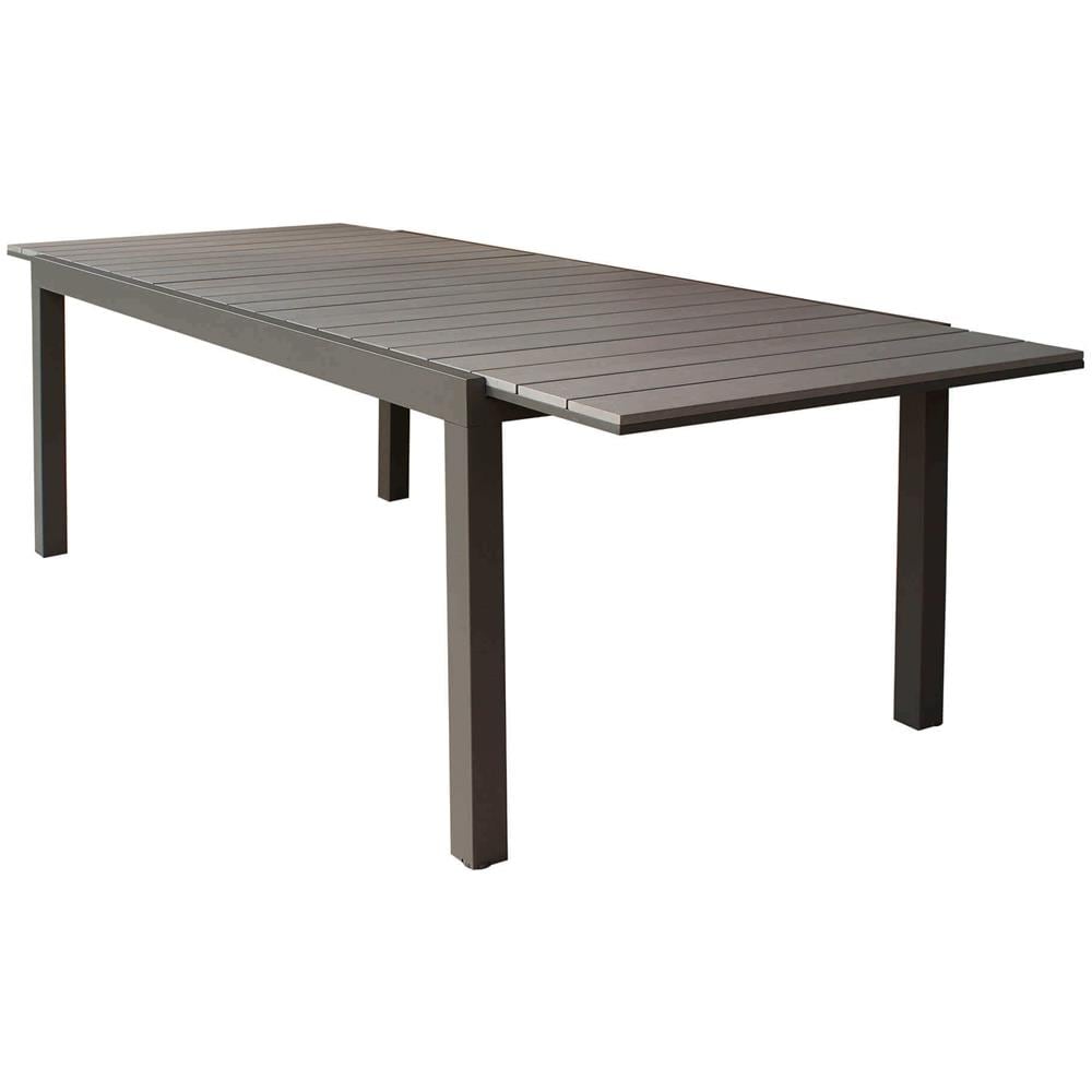 Triumphus - Set Tavolo In Alluminio E Polywood Cm 180/240 X 100 X 73 H Con 6 Poltrone Xanthus - Foto 1