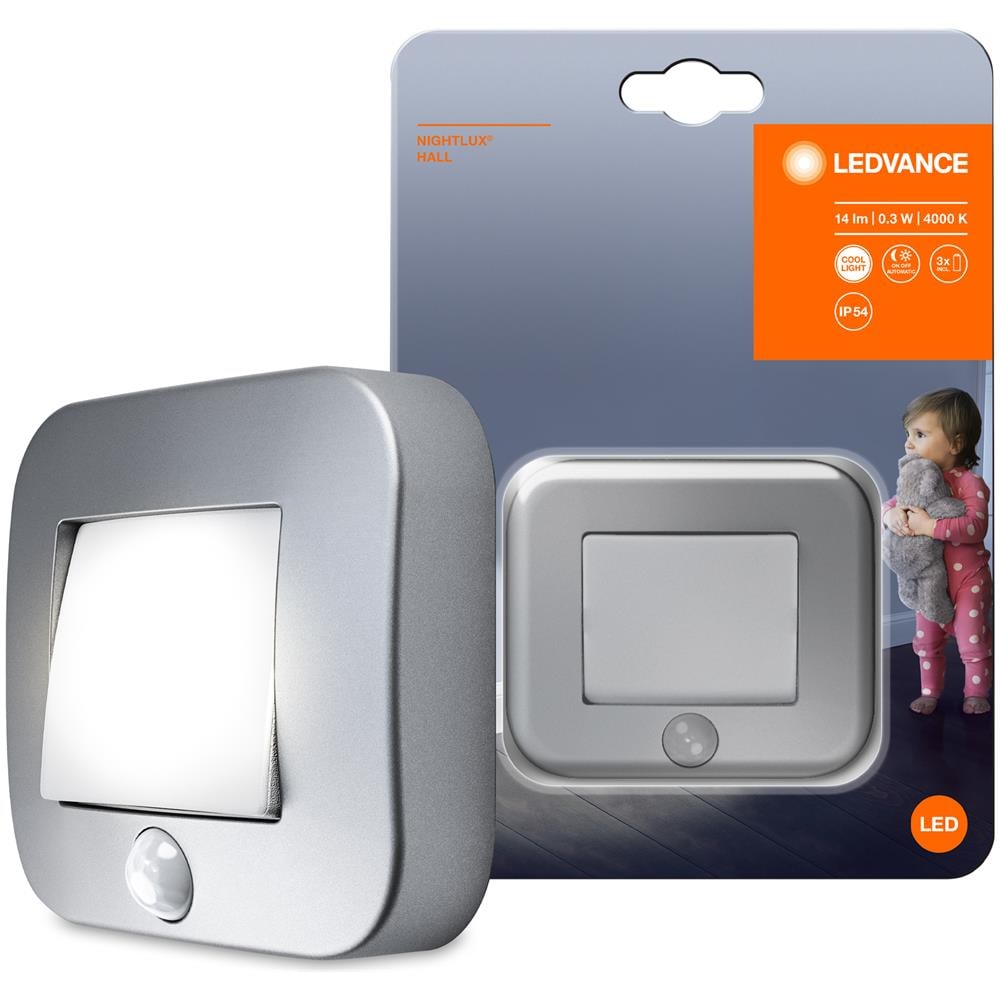Apparecchio Ledvance Nightlux Hall Alimentato A Batteria - Ip54 - Argento - Foto 8