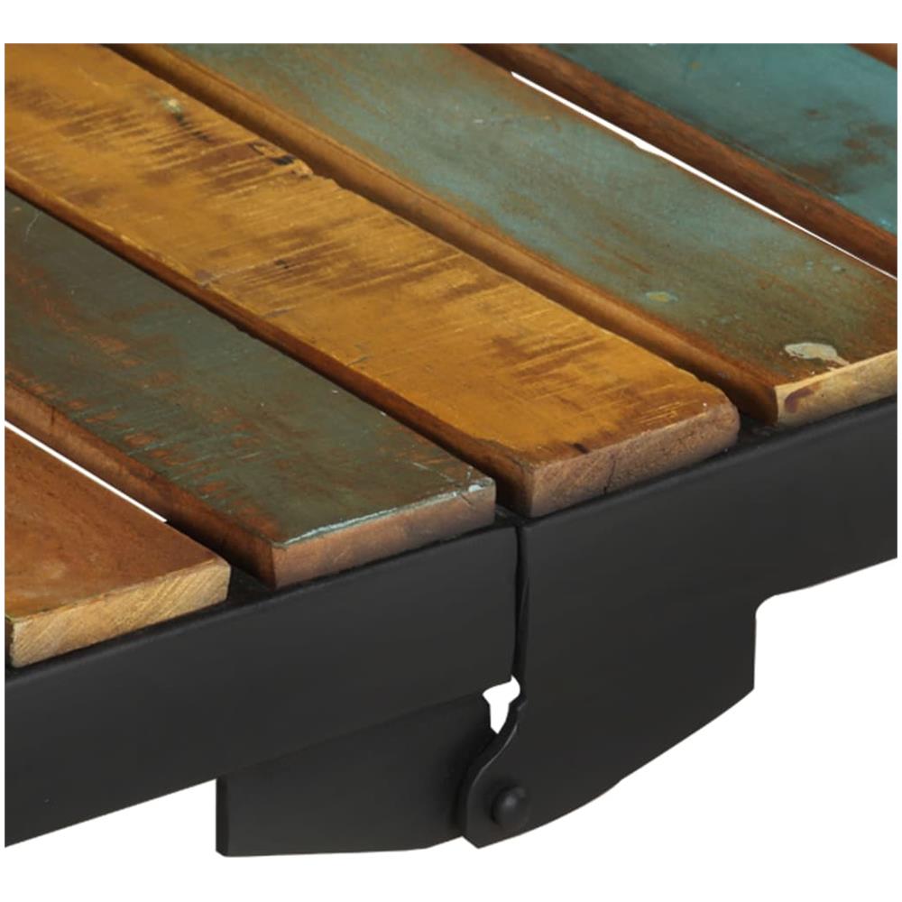 Carrello Da Cucina 87x36x81 Cm In Legno Massello Di Recupero - Foto 8