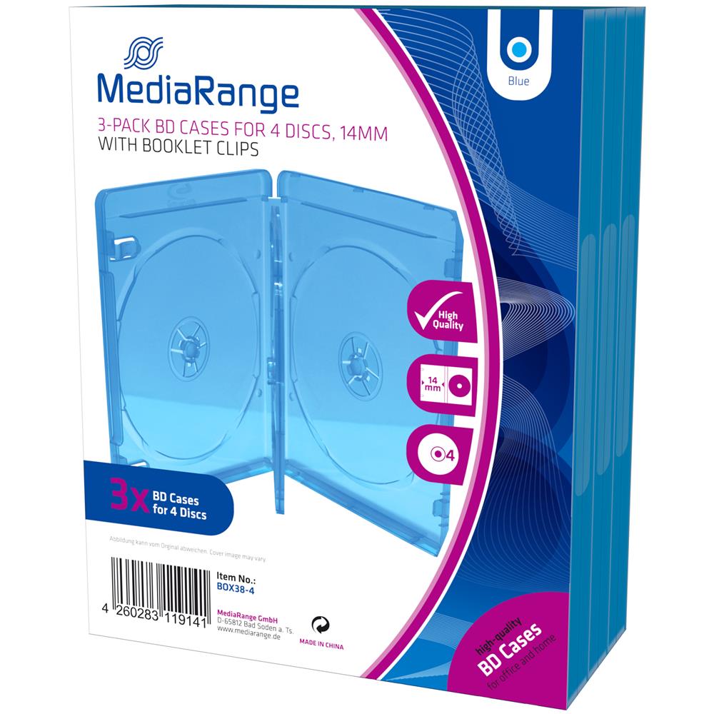 BOX38-4-30, Jewel, Blu, Trasparente, Plastica, Antipolvere, Antigraffio - Foto 1