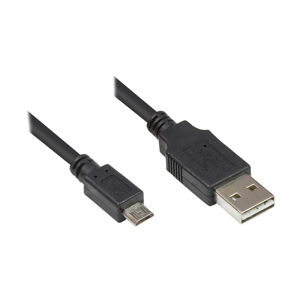 2510-EUM005 0.5m USB A Micro-USB B Nero cavo USB - Foto 1