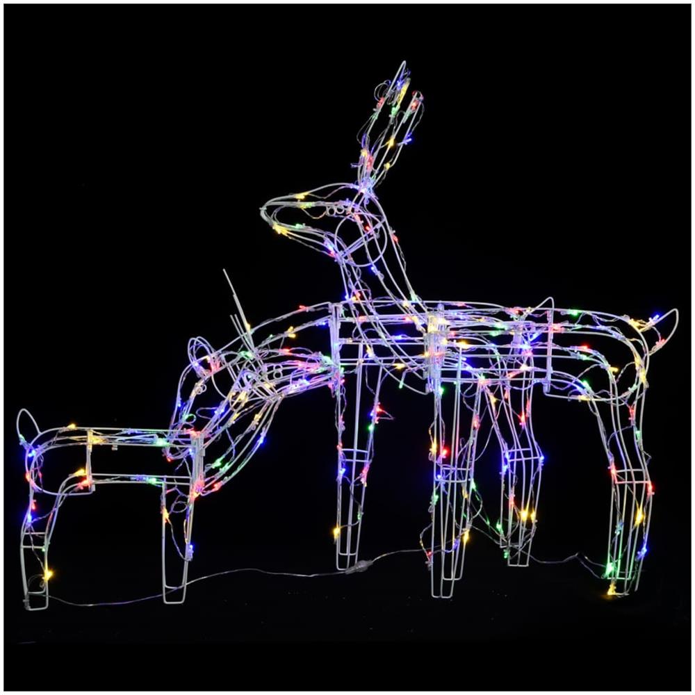 Decorazioni di Natale a Forma di Renne 3 pz 229 LED - Foto 2