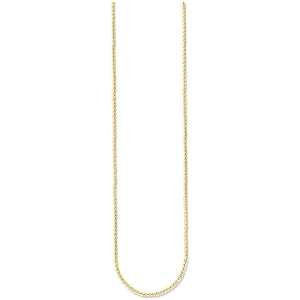 , Collana Da Donna Senza Ciondolo, In Argento 925, Parzialmente Placcato Oro, 50 Cm, Ke1106-413-12-l50v - Foto 1