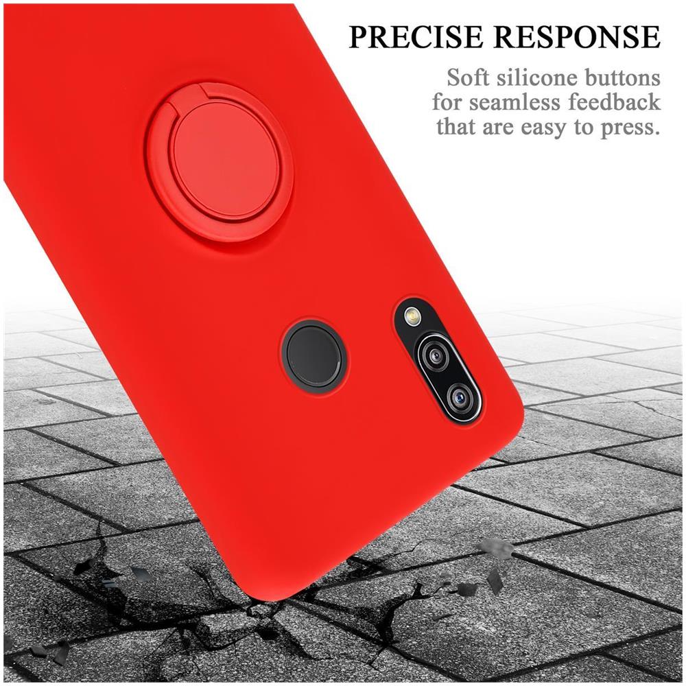Cadorabo Custodia Compatibile Con Huawei P20 Lite In Liquid Rosso - Coperchio Protettivo In Silicone Tpu Flessibile Con Anello - Foto 8