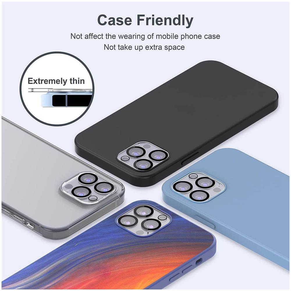 Protezioni Lente Per Iphone 13 Pro / 13 Pro Max Confezione Da 3 Trasparenti - Foto 2