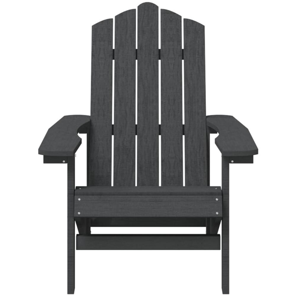 Sedia da Giardino Adirondack Antracite HDPE - Foto 3