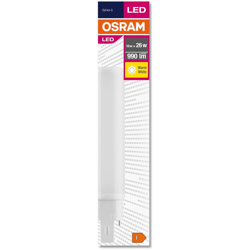 Dulux D Led Em & Ac Mains / Tubo Led: G24d-3, Lunghezza: 171 Mm, 10 W, 26 W Sostituzione Per, Opaco, Warm White, 3000 K - Foto 2