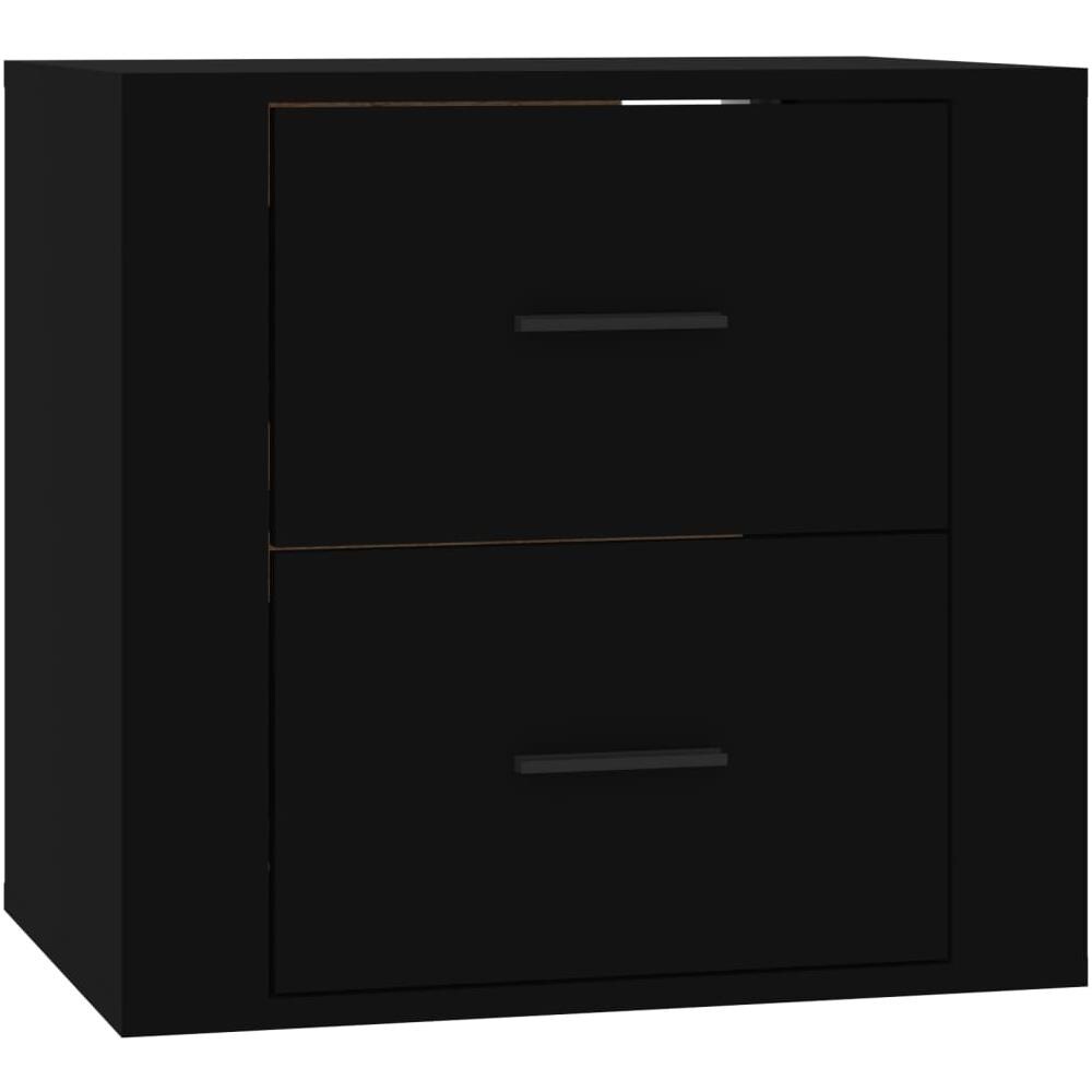 Comodino A Muro Nero 50x36x47 Cm - Foto 2