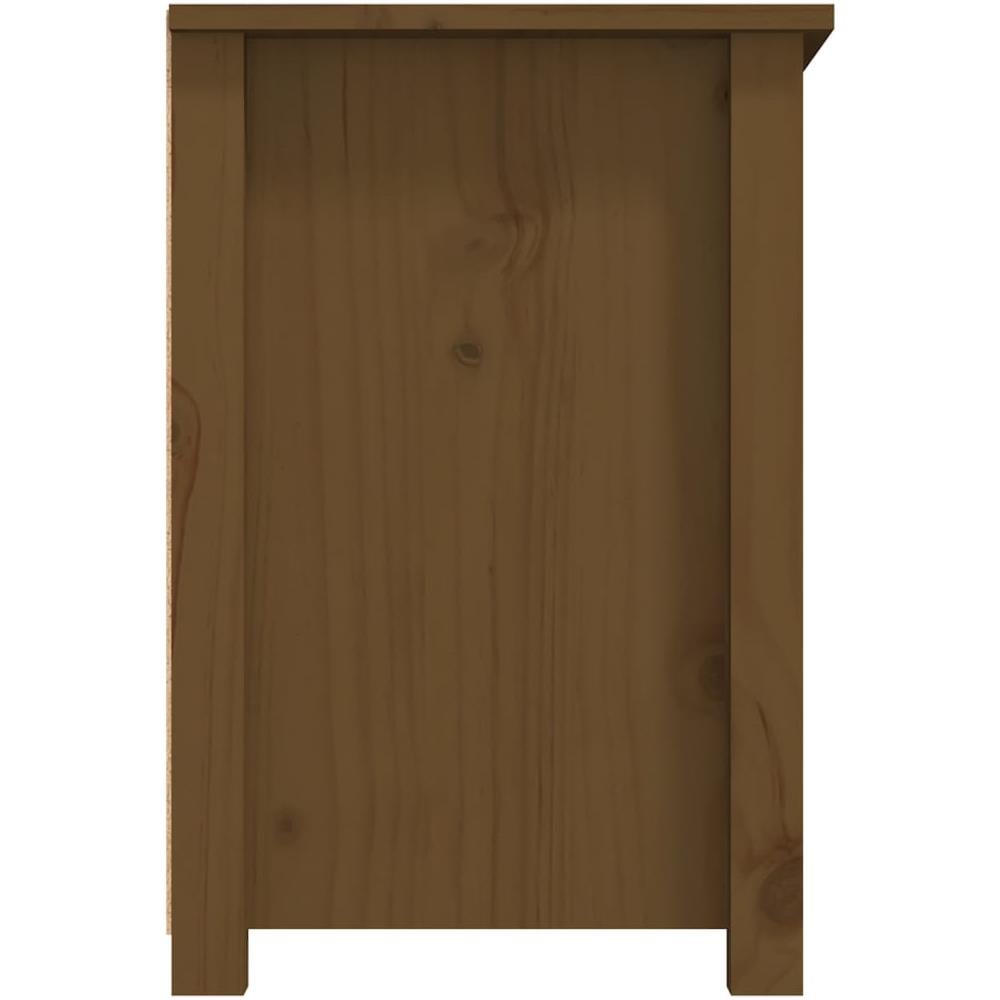 Mobile Porta Tv Miele 79x35x52 Cm In Legno Massello Di Pino - Foto 9