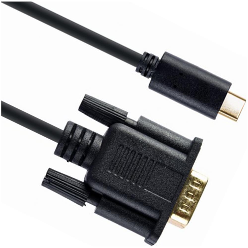 Adattatore Da Usb C A Vga Maschio A Maschio Nero In Blister - Foto 1