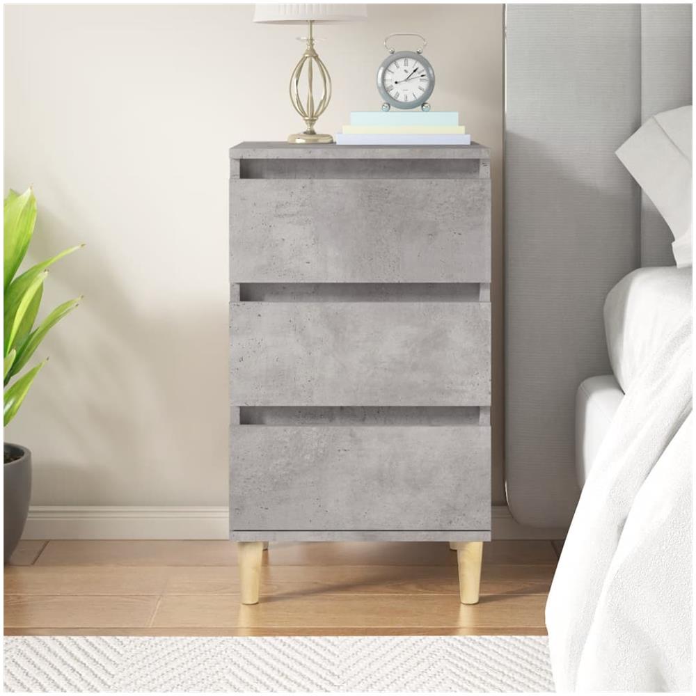 VidaXL Comodini 2 pz Grigio Cemento 40x35x62,5 cm in Truciolato | Leroy