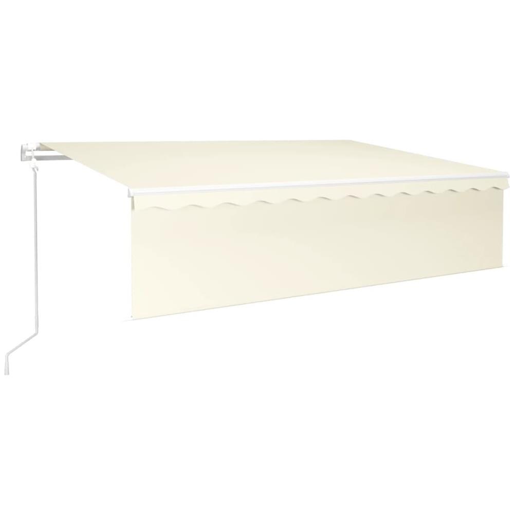 Tenda Automatica Con Parasole Led E Sensore Vento 6x3 M Crema - Foto 2