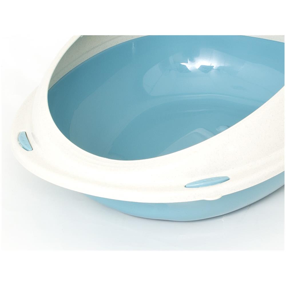 Lettiera Toilette Per Gatti Ovale 45x36x15,5cm Modello 700088 Colore Rosa - Foto 2