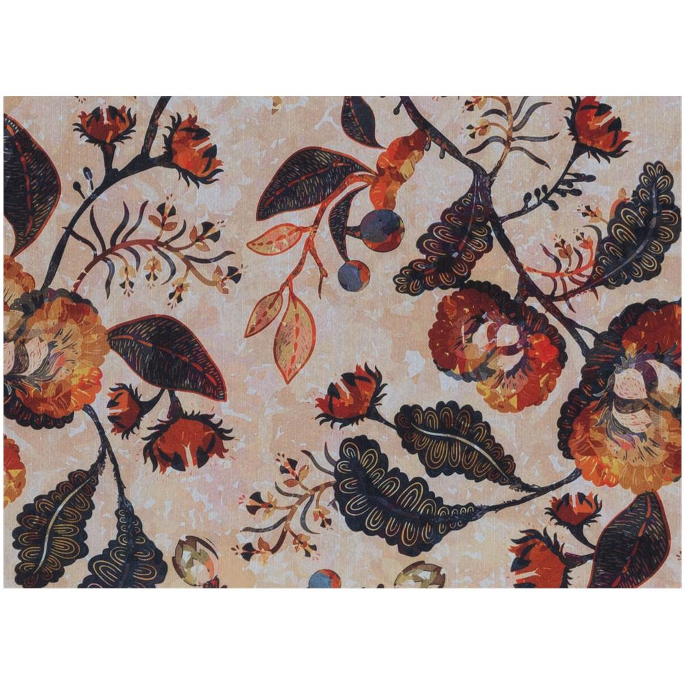 Tappeto Passatoia Cucina Antiscivolo Antimacchia Digitale Sprinty Fiorame 52x280 Fiorame - Foto 2