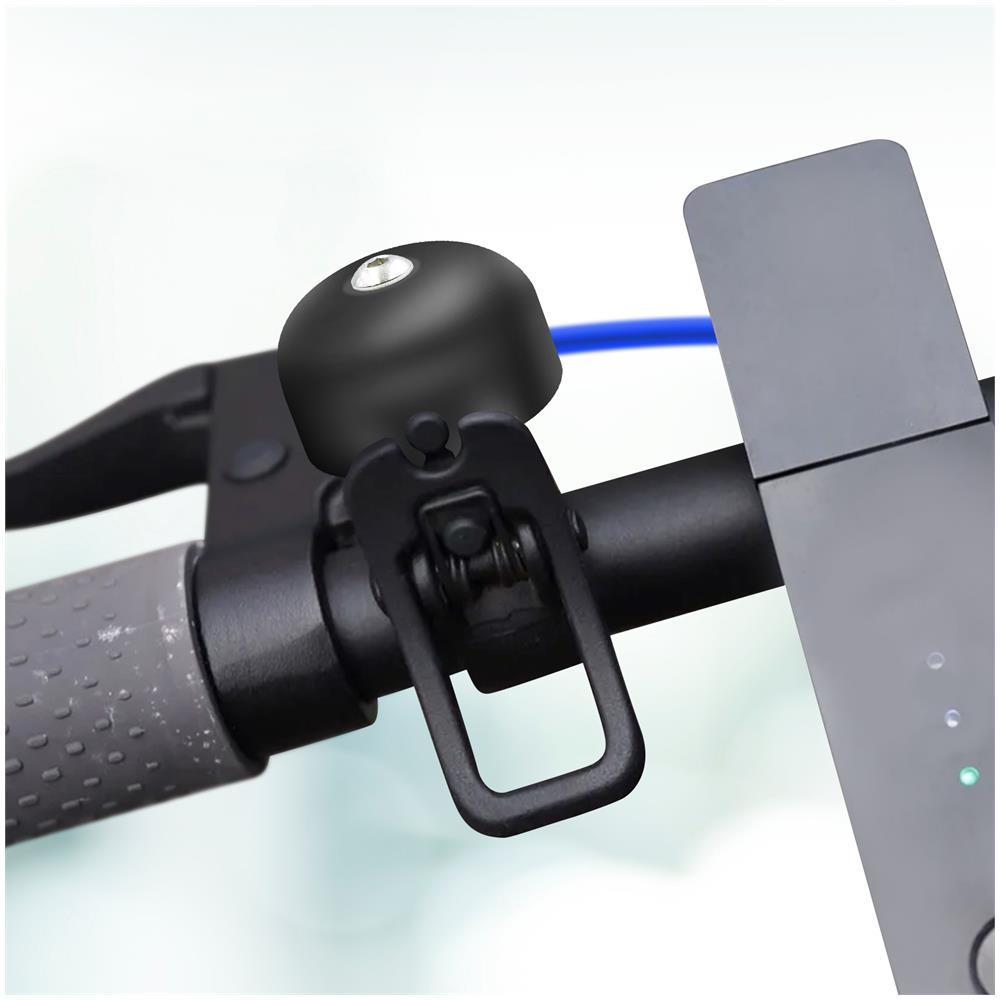 Campanello Per Xiaomi M365, Pro, 2, 3, 1s Ed Essential Gancio Sa Stelo Nero - Foto 5