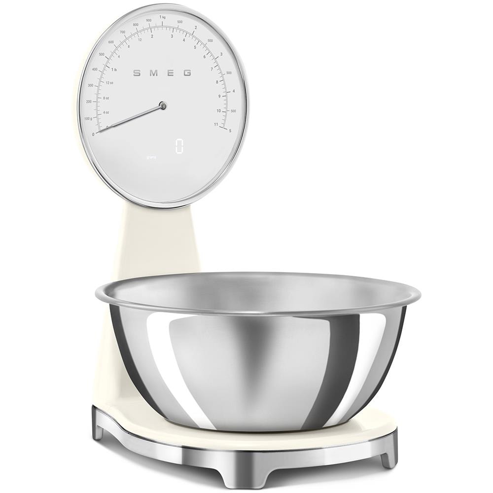 Bilancia da Cucina Elettronica KSF01CRWW con Capacità Massima 5 kg Display LCD Colore Acciaio Inox / Crema - Foto 2