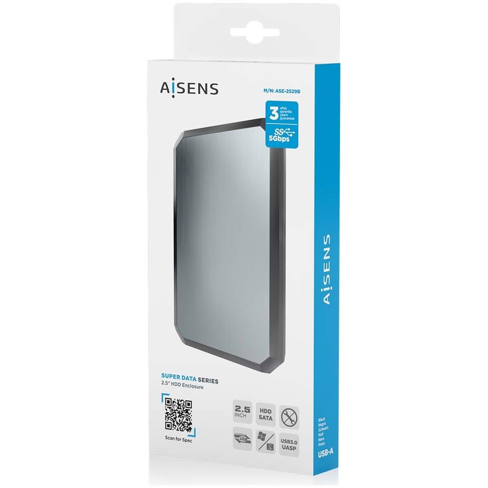 ASE-2529B contenitore di unità di archiviazione Box esterno HDD /SSD Nero, Grigio 2.5" - Foto 8