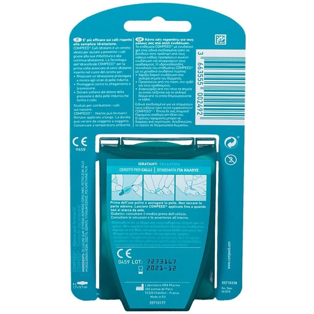 Compeed Cerotti per Calli Idratanti 6 Pezzi - Foto 2