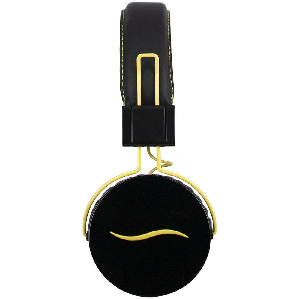 Cuffie Hi-Deejay On-Ear con Control Talk Colore Nero e Giallo - Foto 1