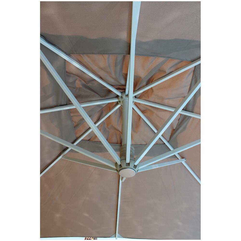 Ombrellone 3 X 3 Palo Laterale In Alluminio Per Esterno Giardino, Ristorante, Gelateria Bar Hotel Albergo - Foto 2