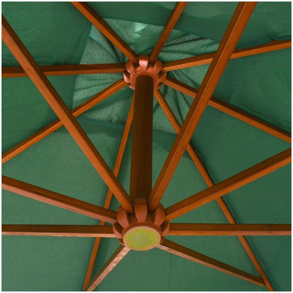 Ombrellone 300x300 Cm Palo In Legno Verde - Foto 2