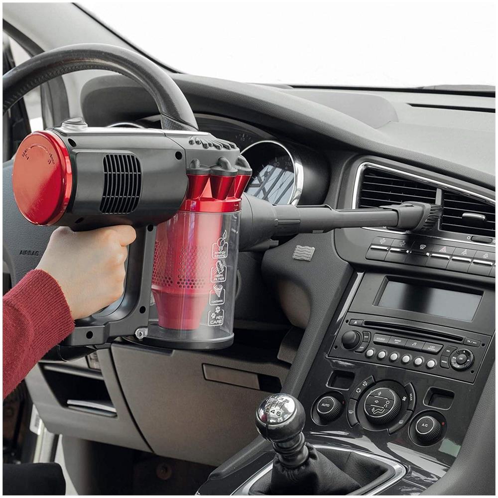 ARIETE - Scopa Elettrica Handy Force RBT Capacità 0.5 L Potenza 600 W  Colore Nero / Rosso - ePRICE