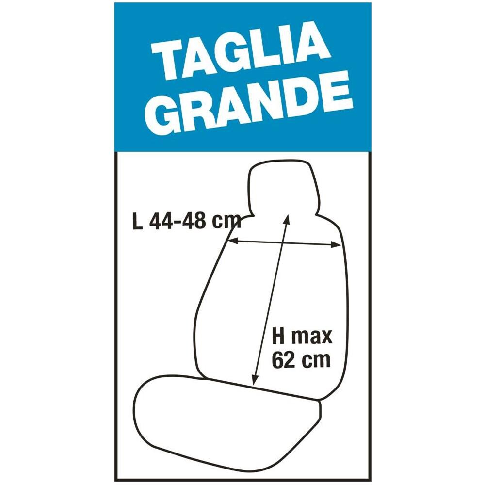 Cora 000129112 Coprisedili Anteriori Espresso Deluxe Tg. Grande Tess. Copes Avio - Foto 1