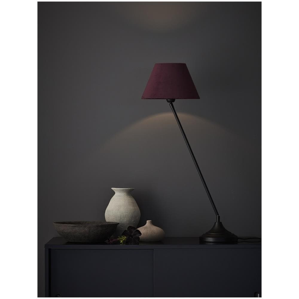 Garda Lampada Da Tavolo Nero, Bordeaux E27 - Foto 4