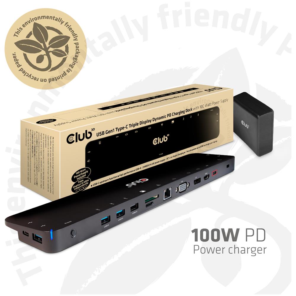 CSV-1564W100 Replicatore di Porte e Docking Station per Notebook USB 3.2 Gen 1 (3.1 Gen 1) Type-C Nero - Foto 4