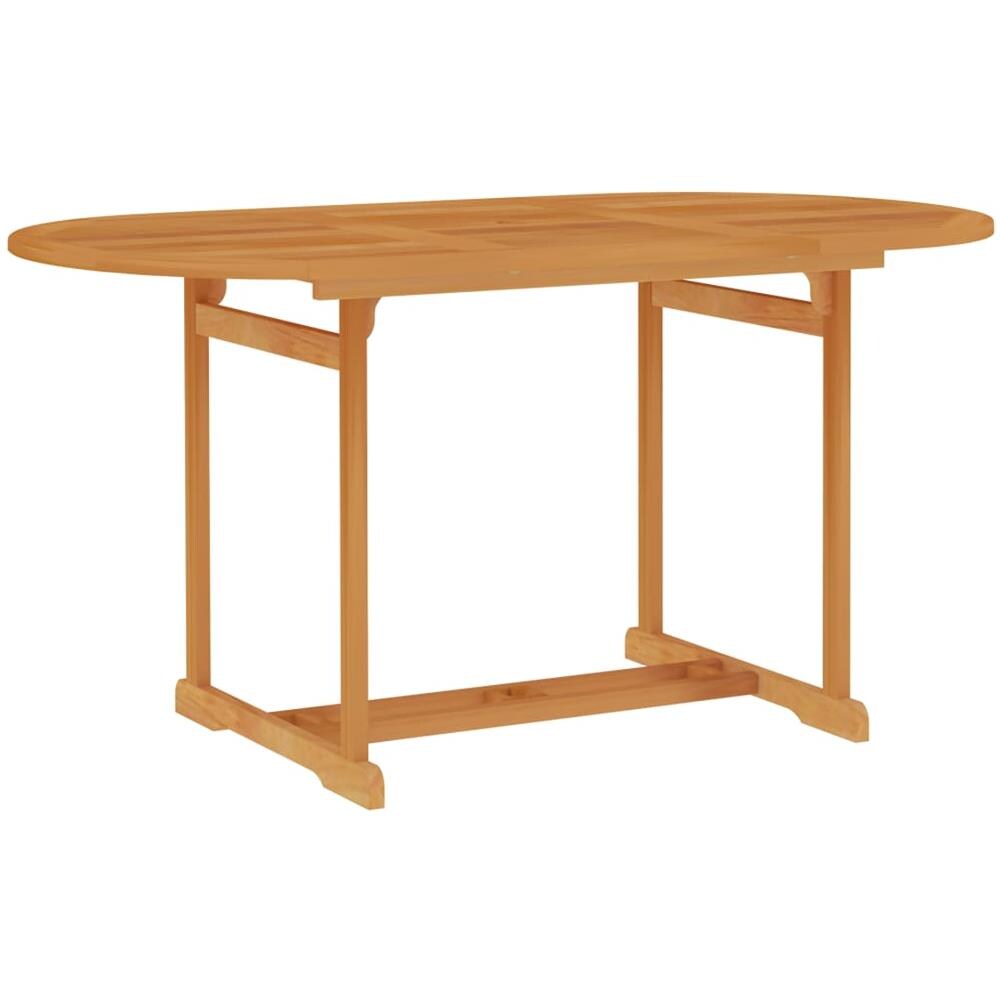 Set da Pranzo da Giardino 5 pz con Cuscini in Legno di Teak - Foto 3