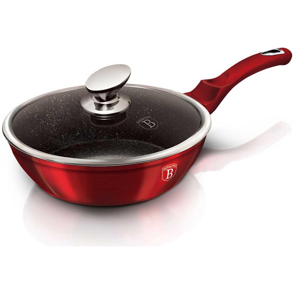 24 Cm Granito Frypan Berlinger Haus Rosso Metallico Linea Bh-1259 - Foto 2