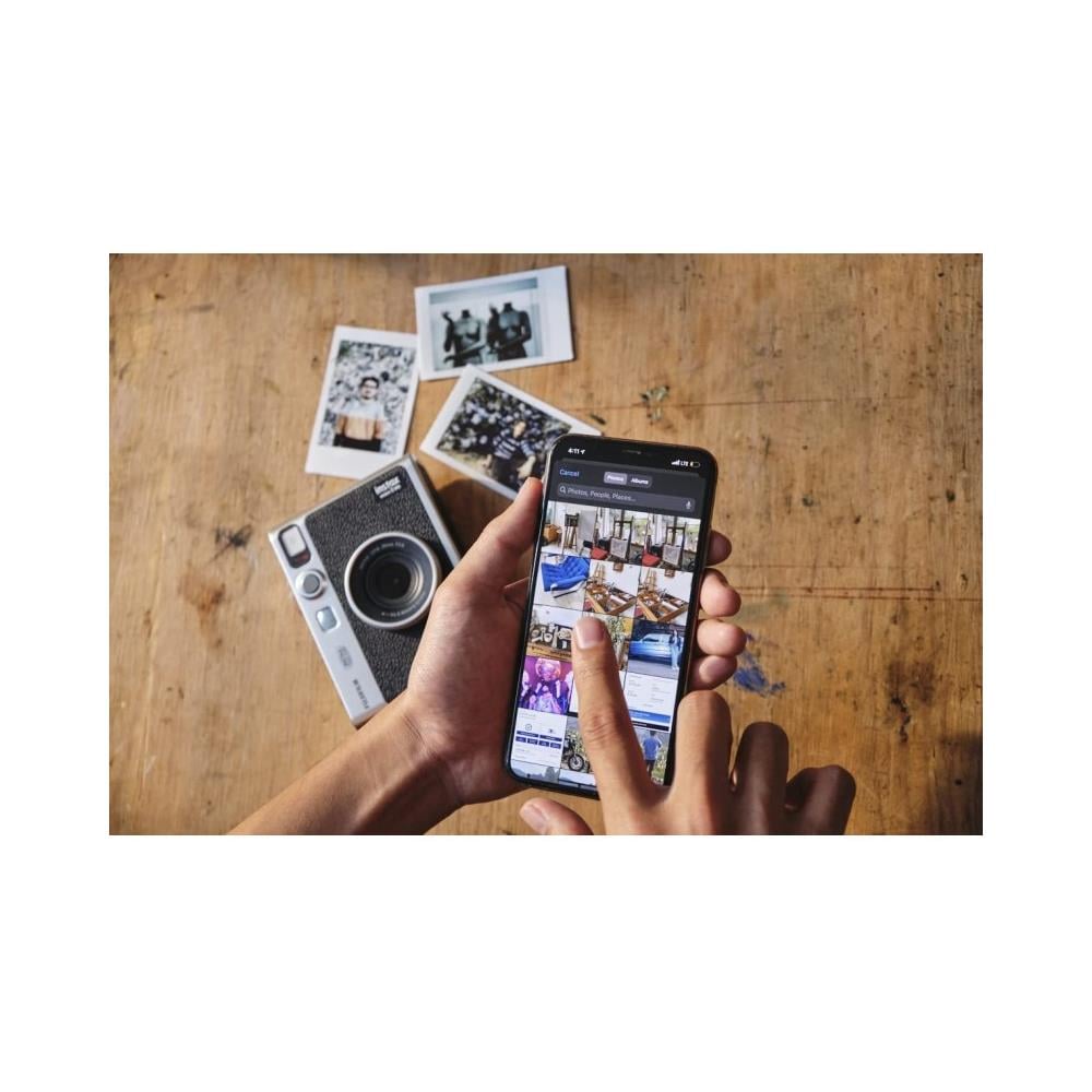 Fotocamera Istantanea Instax Mini Evo Hybrid 50 x 76 mm Colore Nero / Argento - Foto 4