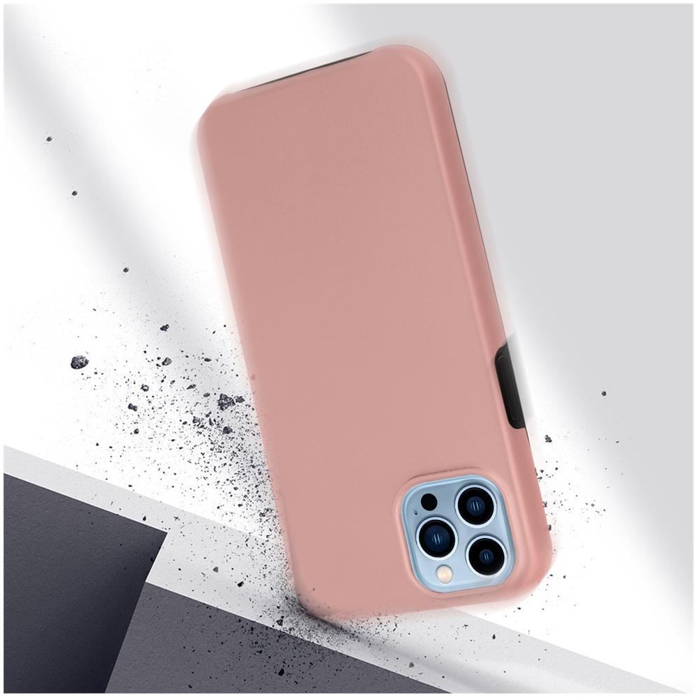 Cover Iphone 13 Pro Retro Rigido E Fronte Flessibile - Rose Gold - Foto 5