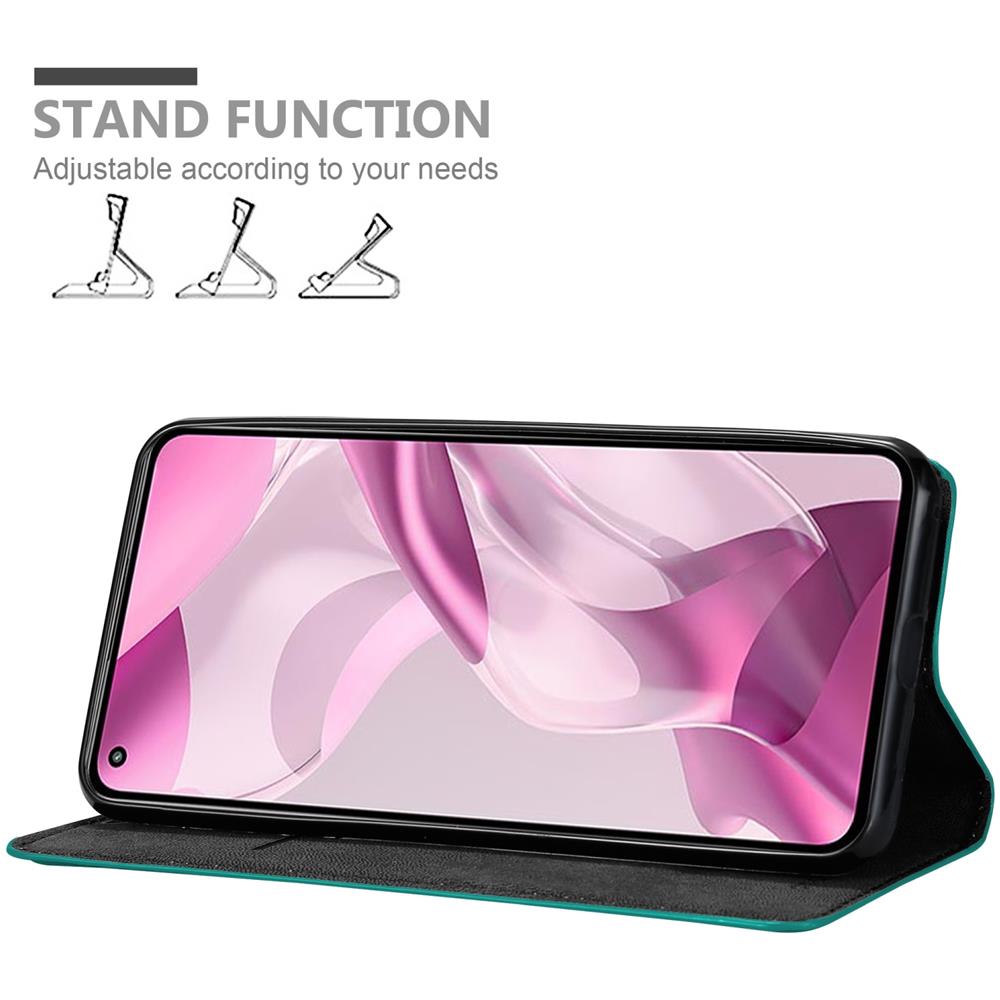 Custodia Compatibile Con Xiaomi Mi 11 Lite (4g / 5g) / 11 Lite Ne In Turchese Petrolio - Coperchio Protettiva Con Chiusura Magnetica, Funzione Stand E Tasca Per Le Carte - Foto 2