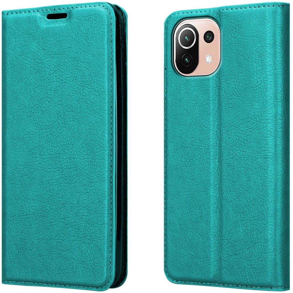 Custodia Compatibile Con Xiaomi Mi 11 Lite (4g / 5g) / 11 Lite Ne In Turchese Petrolio - Coperchio Protettiva Con Chiusura Magnetica, Funzione Stand E Tasca Per Le Carte - Foto 8