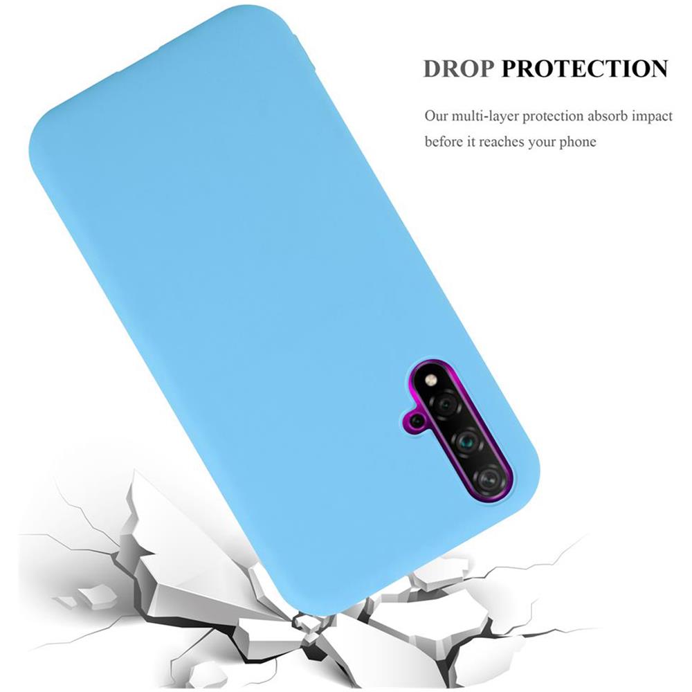 Custodia Compatibile Con Huawei Nova 5 / 5 Pro In Candy Blu - Coperchio Protettivo In Silicone Tpu Flessibile - Foto 8