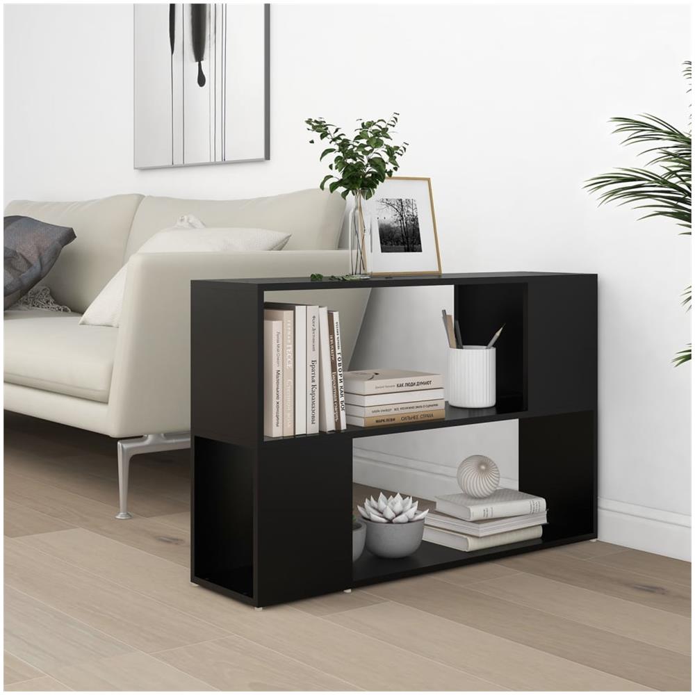Libreria Nera 100x24x63 cm in Truciolato - Foto 7