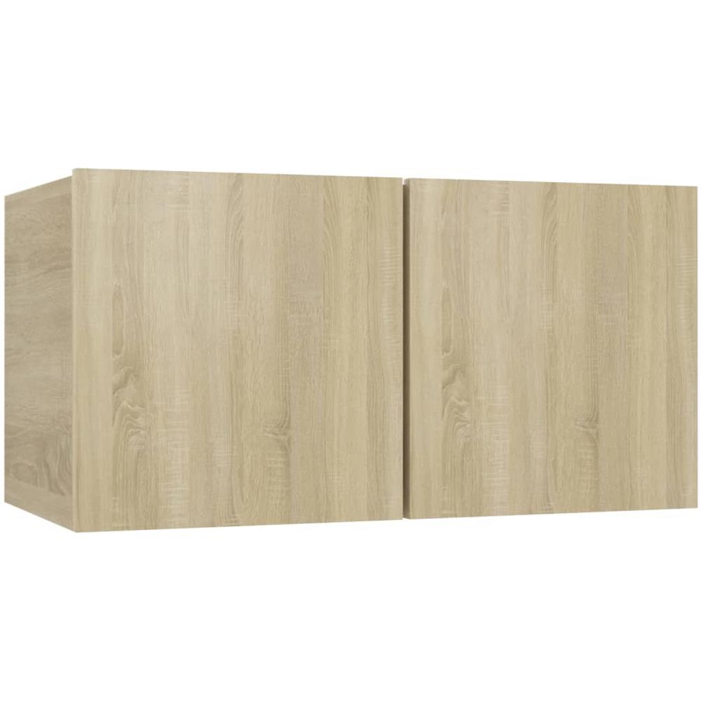 Set di Mobili Porta TV 2 pz Rovere Sonoma in Legno Multistrato - Foto 2