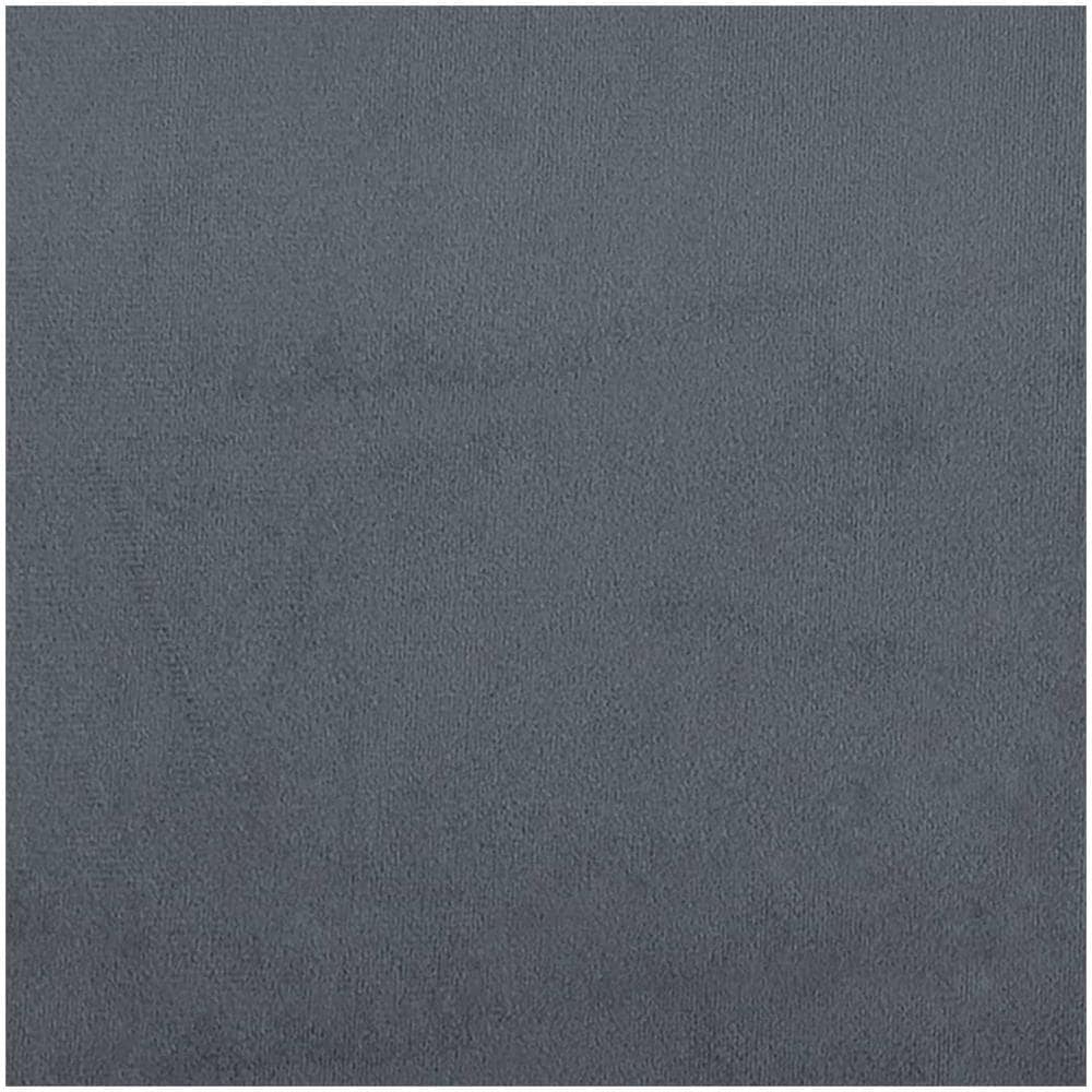 Poggiapiedi con Gambe in Legno Grigio Scuro in Velluto - Foto 2