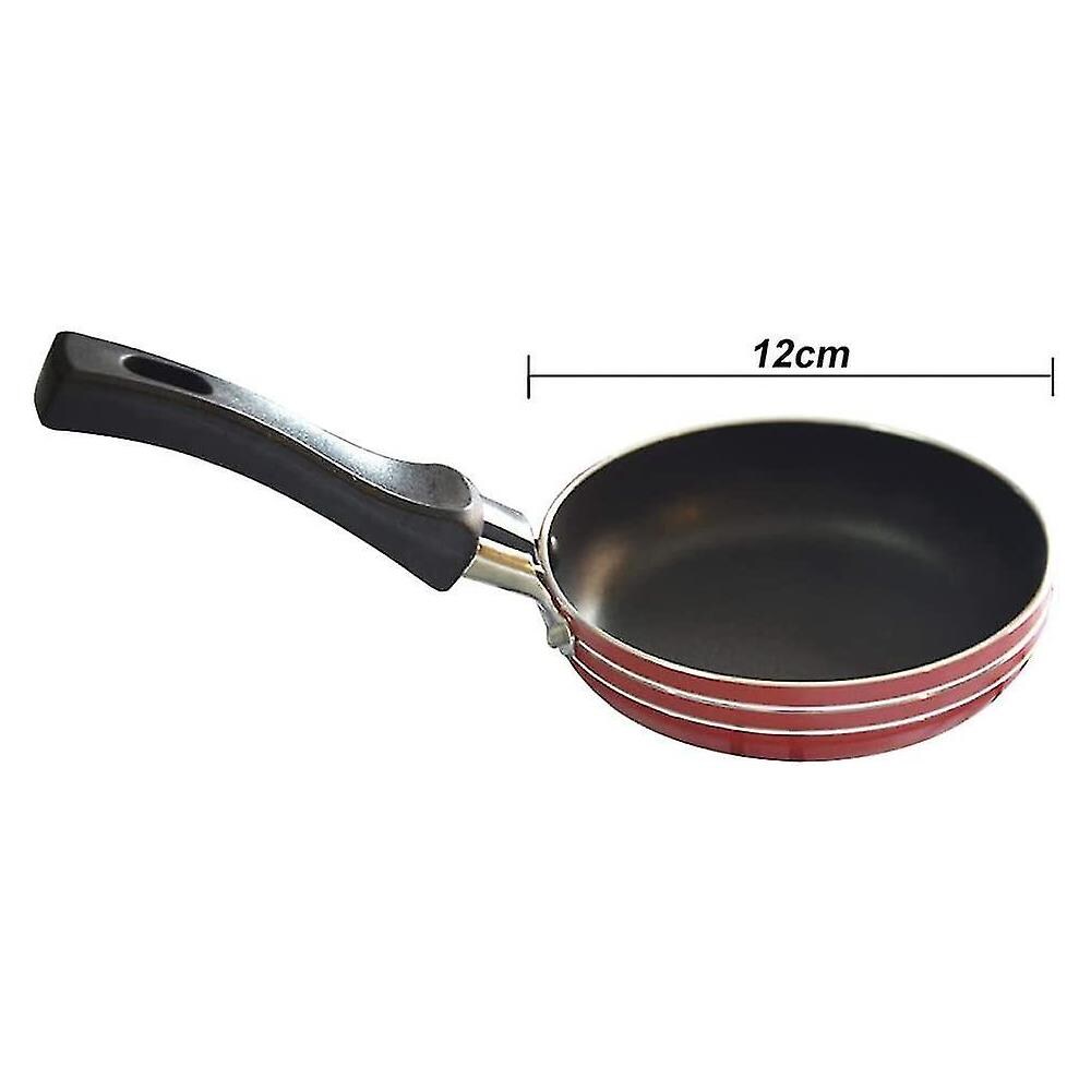 HTN 2 Pezzi Mini Padelle Antiaderenti Padelle Di Frittura Rotonda In Alluminio Cucina Con Manici OY11510