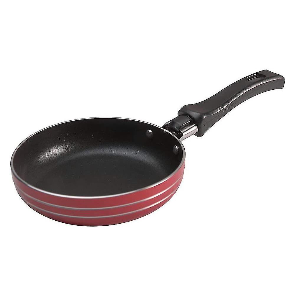 HTN 2 Pezzi Mini Padelle Antiaderenti Padelle Di Frittura Rotonda In Alluminio Cucina Con Manici OY11510