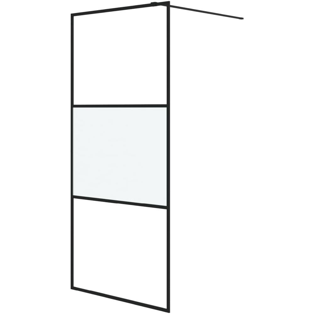 Parete Doccia Walk In 90x195 Cm Vetro Semi Smerigliato Esg - Foto 2
