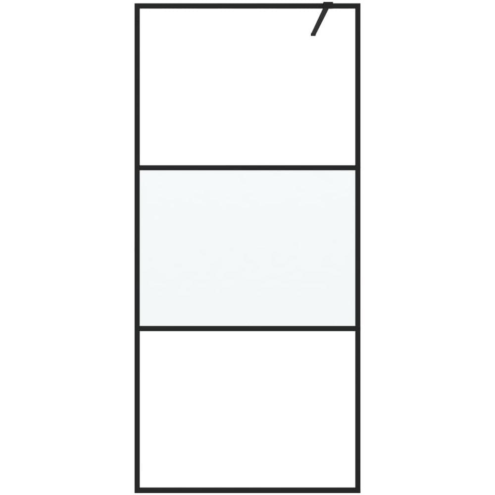 Parete Doccia Walk In 90x195 Cm Vetro Semi Smerigliato Esg - Foto 3