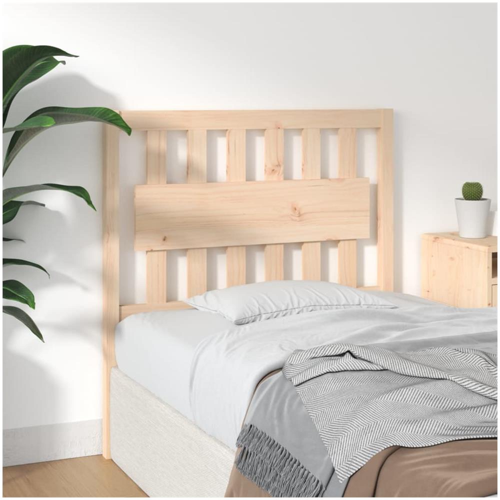 Testiera Per Letto 95,5x4x100 Cm In Legno Massello Di Pino - Foto 5