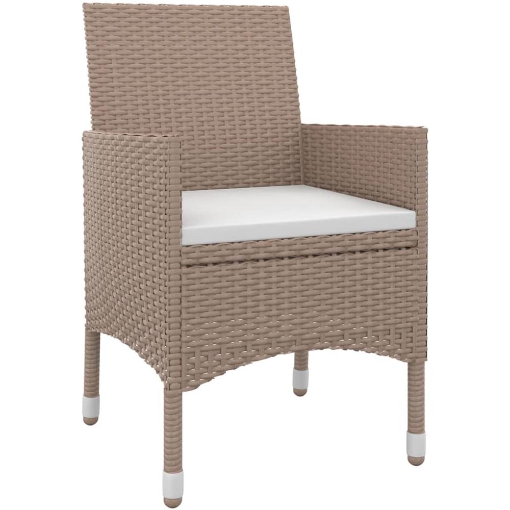 Set Da Pranzo Da Giardino E Cuscini 9 Pz In Polyrattan E Vetro - Foto 3