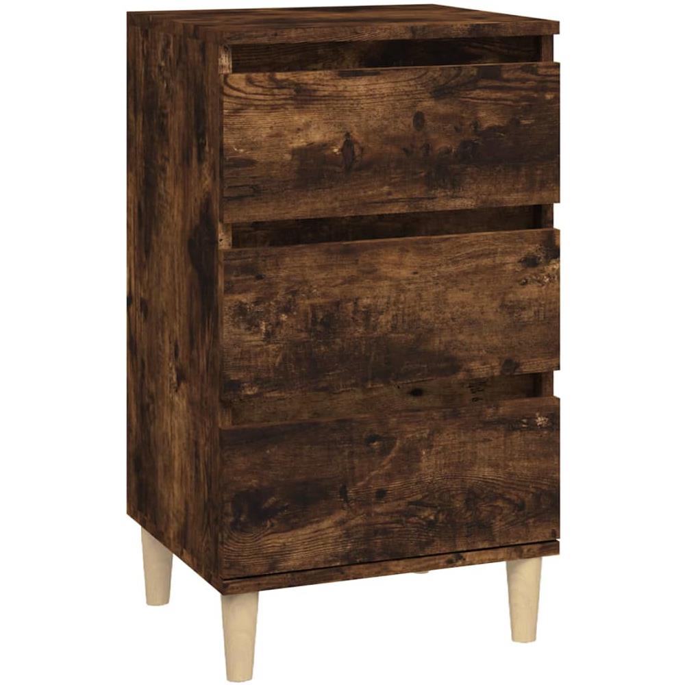 Comodino Rovere Fumo 40x35x70 Cm Legno Multistrato - Foto 2